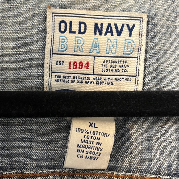 Old Navy Blue Denim Jacket ¾ sleeve cute for spring. - Picture 2 of 4
